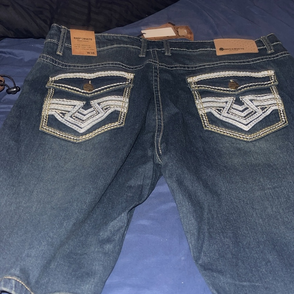 Men Rags and Rivets shorts size 38 - Picture 3 of 3